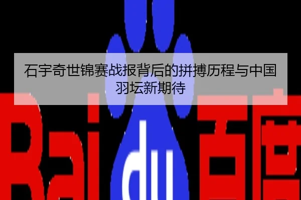 石宇奇世锦赛战报背后的拼搏历程与中国羽坛新期待